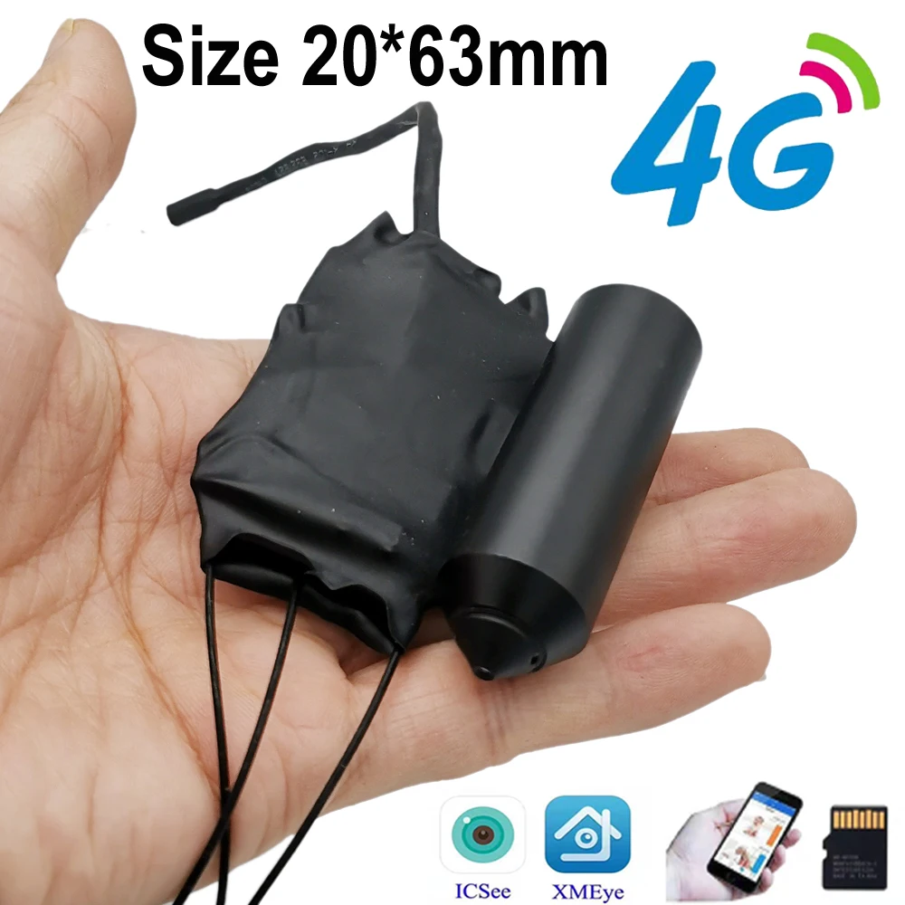 Super Mini DIY 3G 4G LTE Sim Card Camera Wifi In 64G SD Card Network Security 2MP IPC Home RTSP 1080P Cloud APP ICSEE Xmeye