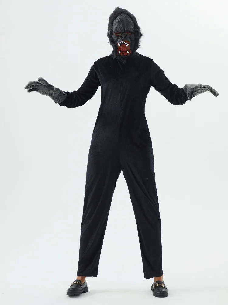 

Orangutan Cosplay Jumpsuits Disguise Role Party Clothes Animal Stage Costume Adult Jumpsuit Outfits Halloween Carnival Suit