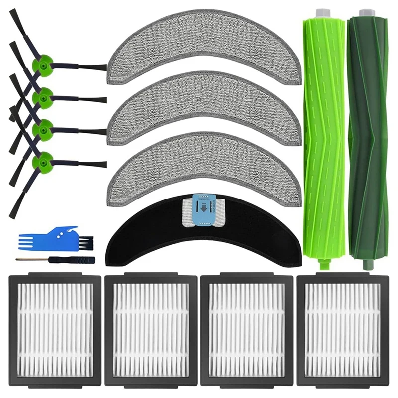 Cepillos laterales principales, filtros, mopas de plástico, accesorios de aspiradora para Irobot Roomba Combo J7 + / J7 Plus, Robot aspirador