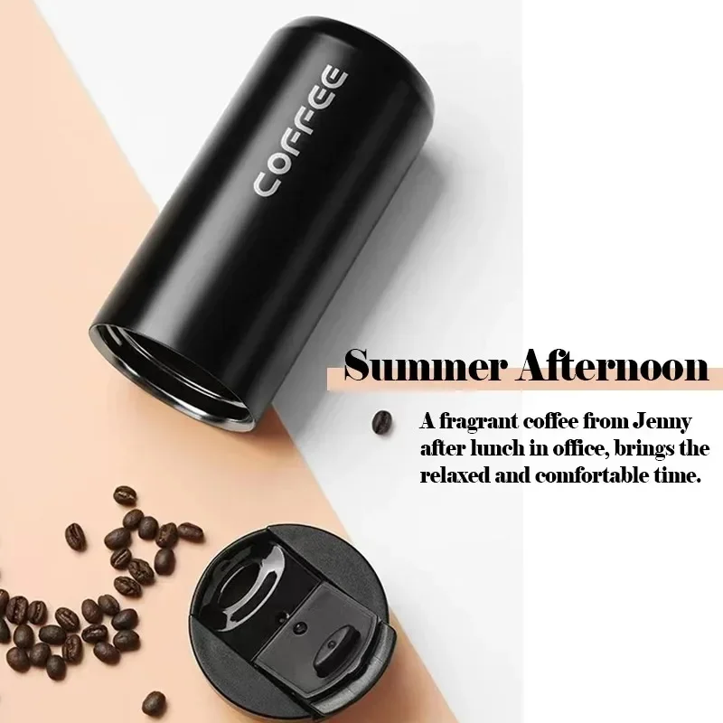 400ML Stainless Steel Coffee Thermos Bottle Thermal Mug Leakproof Car Vacuum Flasks Coffee Cup Travel Portable Insulated Bottles