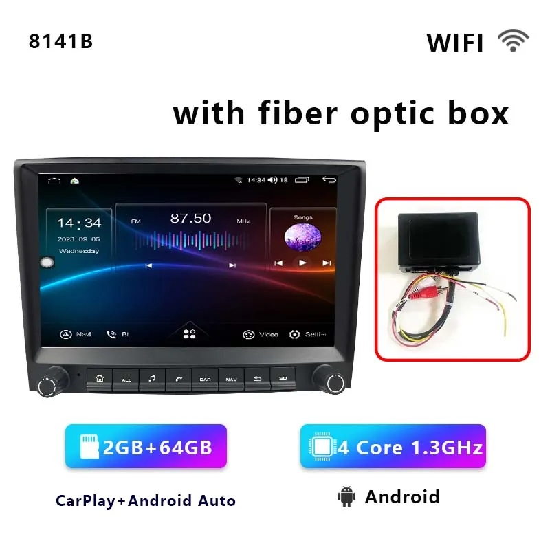 CHSTEK Android 14 autoradio multimediaspeler voor Porsche Boxster 987 Cayman 911 997 Carplay autoradio WIFI 4G GPS BT head unit