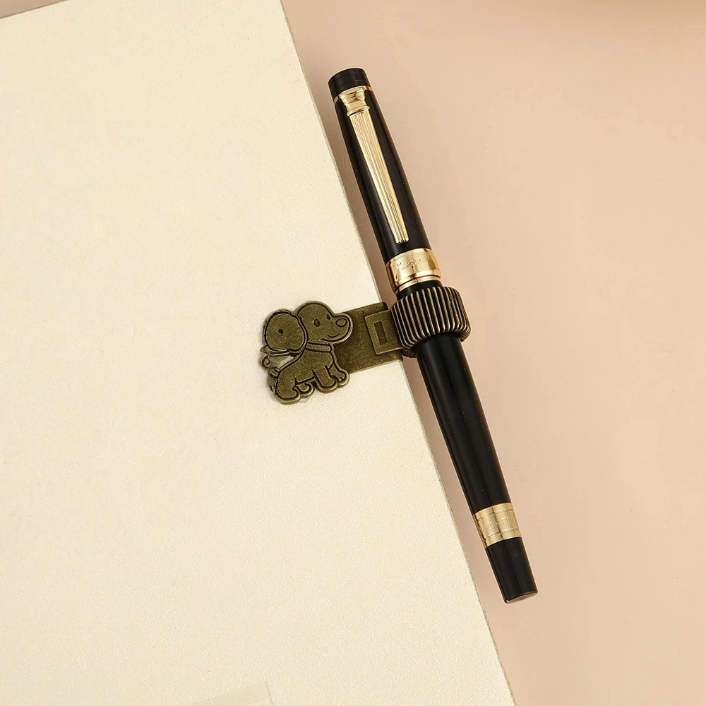 Securely Holds Puppy Pen Clip with Spring Heavy-Duty Durable Cat Paw Pen Clip Telescopic Spring Secure Grip Notebook Pen Holder