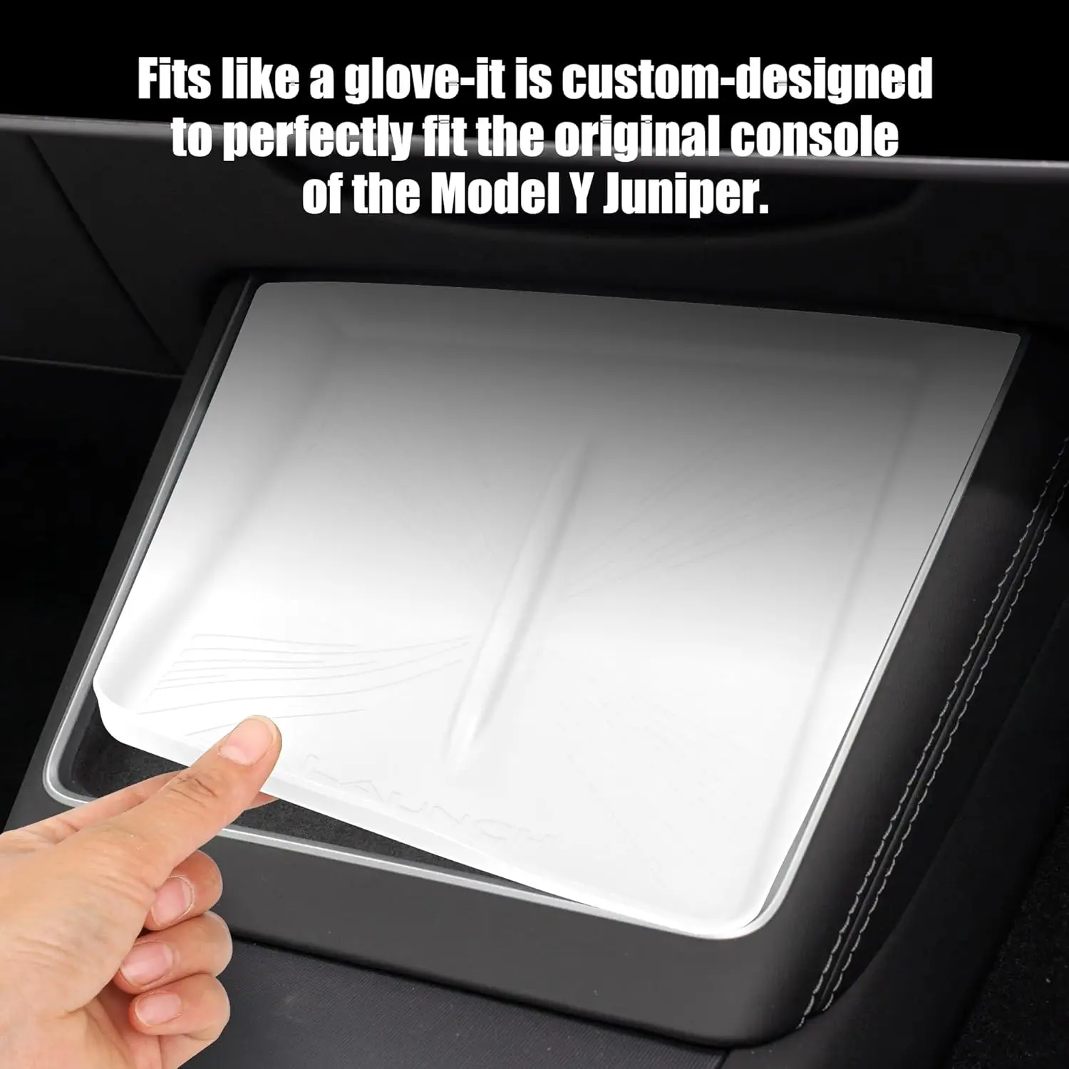 Siliconen mat middenconsole ontworpen voor Tesla Model Y Juniper Refresh, antislipontwerp voor Tesla Model Y-accessoires 2025 2026
