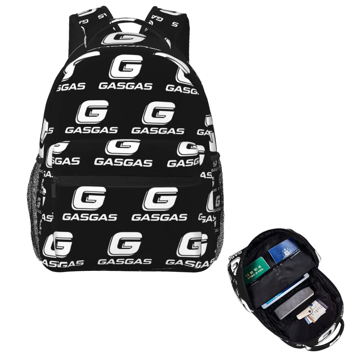 

Gasgas Plaid Logo Backpack Hot Sale Daypack Large Capacity Boys Girls BookBag School Bag Shoulder Bags for Men Women
