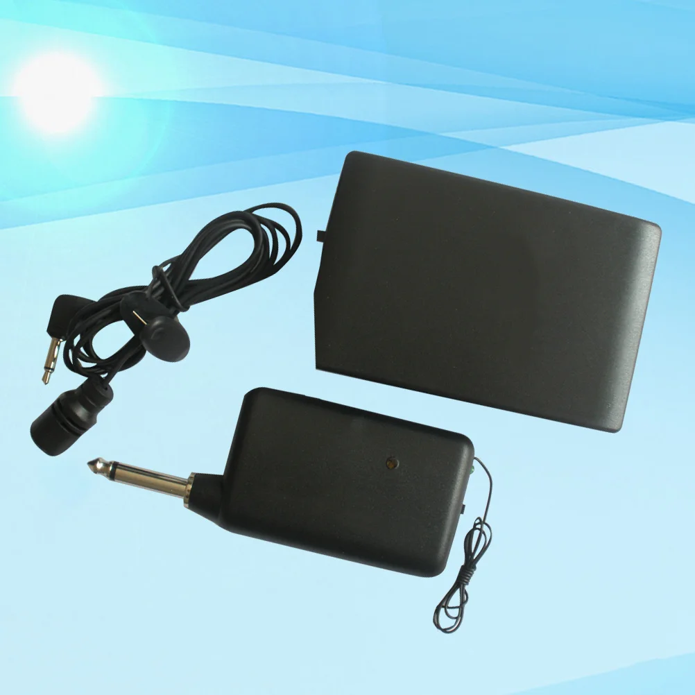 

1Set Wireless Lavalier Microphone Portable Collar Clip Mic for Live Broadcast Meeting Teaching Durable Shockproof Compact Design