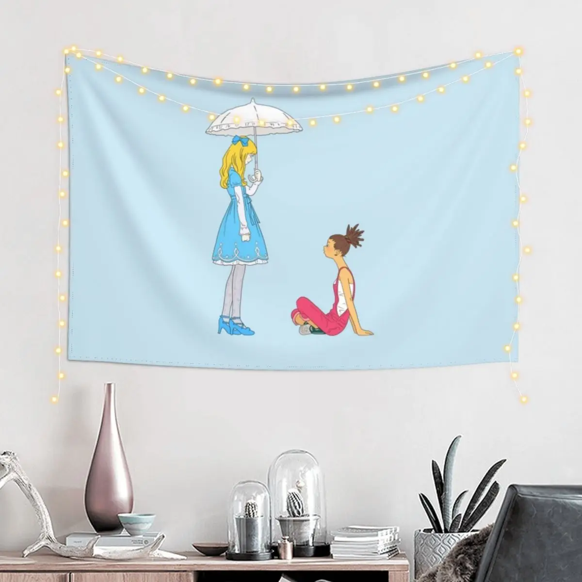 Carole & Tuesday Tapestry On The Wall Kawaii Room Decor Tapestry