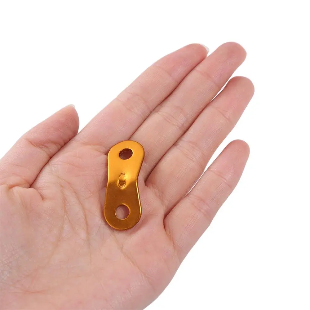 10 Pcs Aluminum Alloy Tent Rope Tensioners Camping Non-Slip Cord Lock Buckles Dual Holes Wind Rope Peanut Stopper