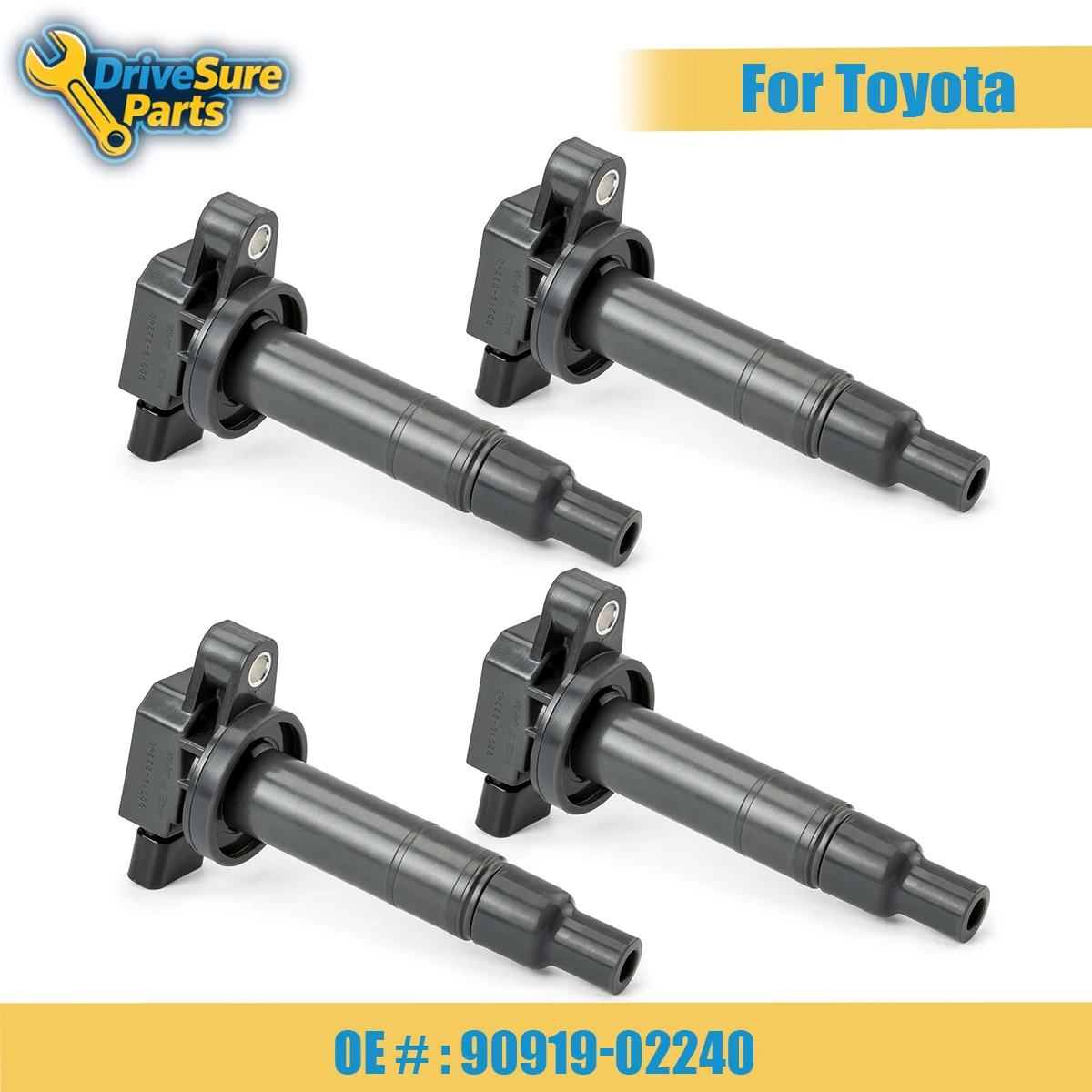 

1/4PCS 90919-02240 New Ignition coil For Toyota Scion IQ Yaris Prius xA xB Echo 1.5L Corolla 9091902240 Car Replacement Parts