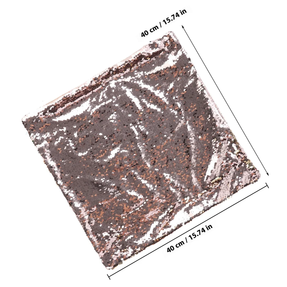 Double Sided Color Change Glitter Sequins Throw Pillow Case Rose Gold Shiny Cushion Cover For Sofa Car Home Decor