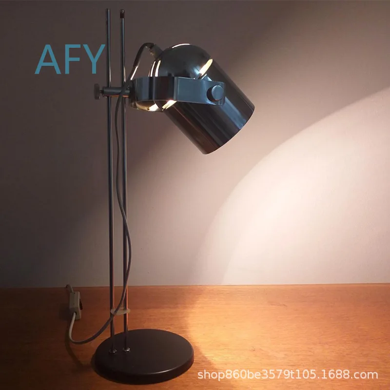 Simple Nordic universal stainless steel texture adjustable table lamp decorative table lamp