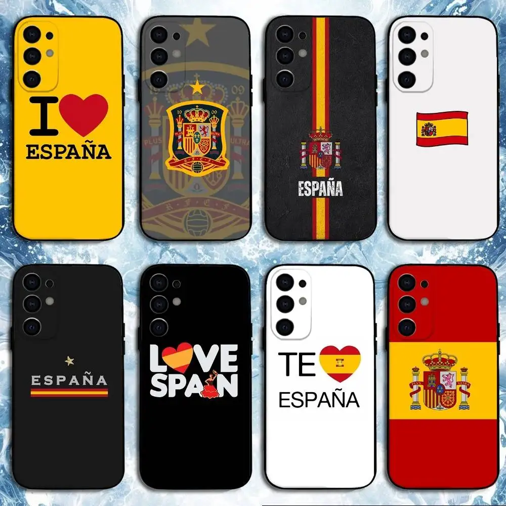 

Kingdom of Spain Flag Phone Case For Samsung S25,S24,S23,S22,S21,S20,Plus,Fe,Lite,Others Black Cover