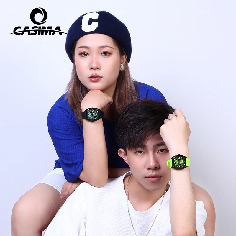 CASIMA Silicone Strap Sports Watches, Students Watches Couple Watches Quartz Movement, Waterproof, Model CS2160-1043