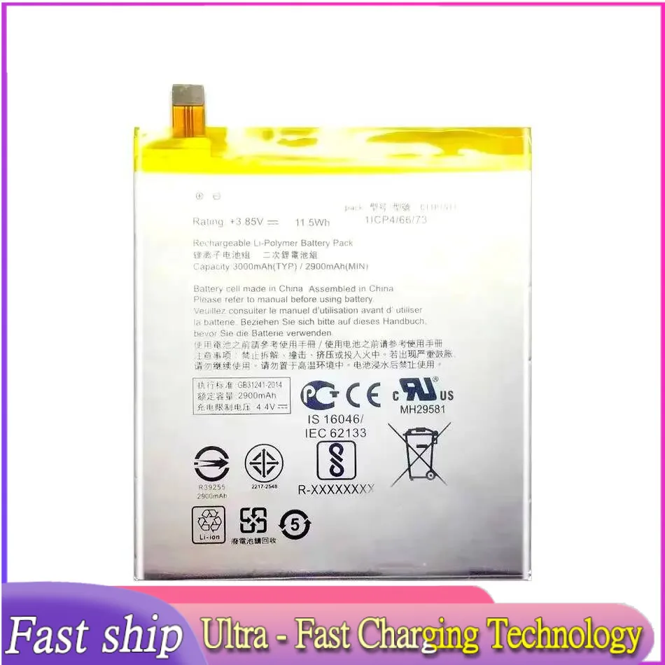 

C11P1511 Straight Small Cable For Asus Zenfone 3 5.0 Ze552kl Z012da Z012de Mobile Phone Battery Reliable Power Supply 3000mAh