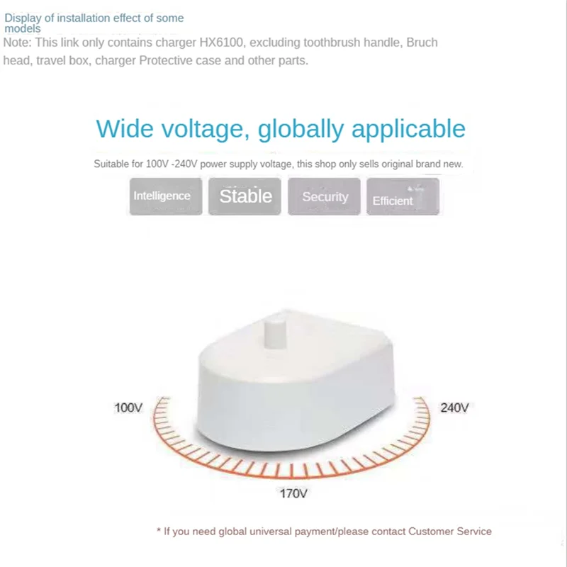 HX6100 Charger for Philips Sonicare Toothbrush Air Floss Flosser Oral Irrigator/Handle HX8140 HX8111 8141 HX8211 EU Plug