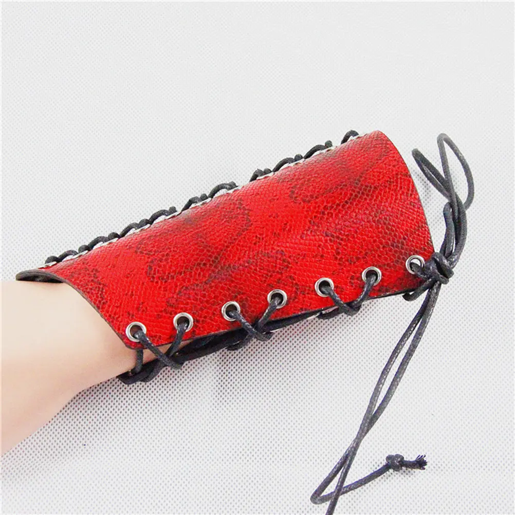 Eco-Friendly Punk Wrist Band Snake Red Comfortable Stretch Waterproof Wrist Strap Rope Weaving Wristband for Daily Wear