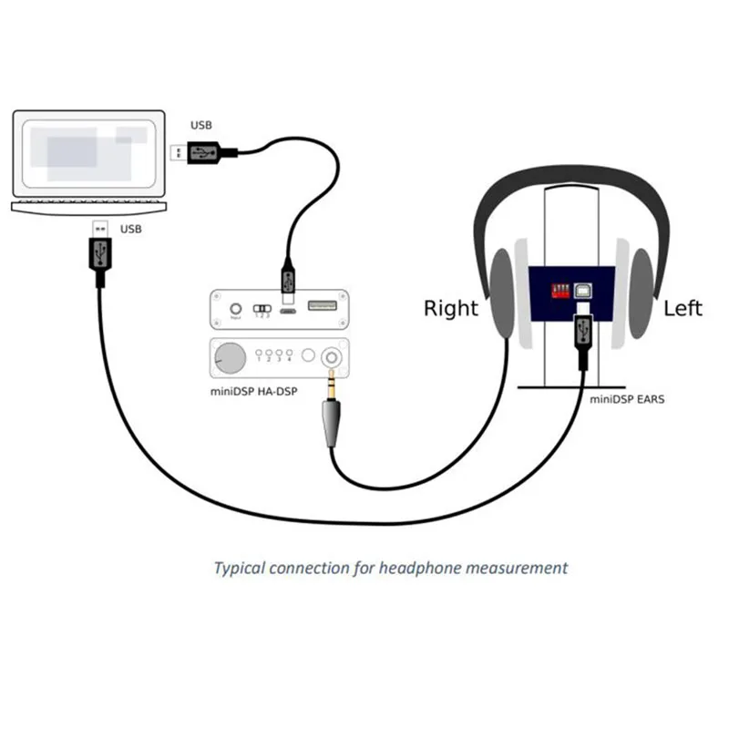 Original miniDSP EARS Calibrated headphone test fixture, low noise