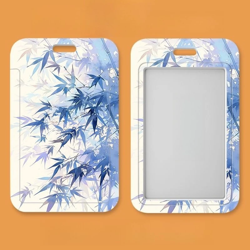 Inst Style Spring Stampe floreali Kpop Idol Card Collect Organizer Cancelleria Porta badge da donna Portachiavi Borsa porta badge carta d'identità di credito