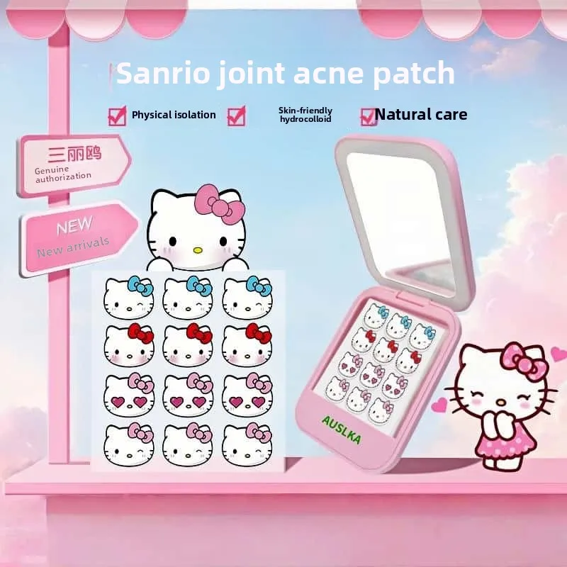 

Sanrio Hello kitty co-branded acne stickers cartoon cute high-looking non-irritating hydrocolloid thin breathable acne stickers