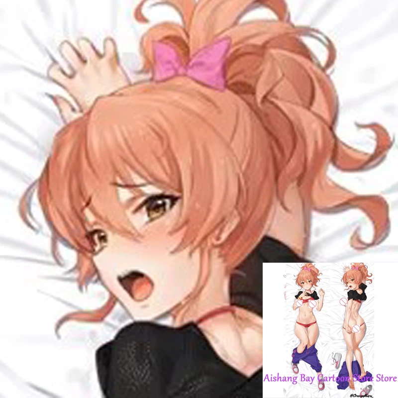 

Dakimakura Anime Pillow Cover Twitter Orange Maru Jougasaki Mika Double Sided Print Life-size Body Decoration