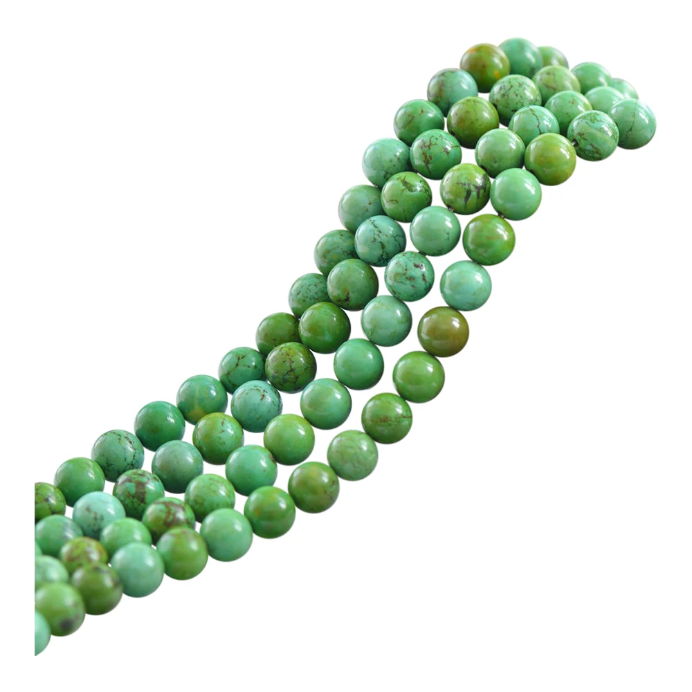 

Винтажные бусины Joanlyn из Натуральной Бирюзы 4 мм 6 мм 8 мм 10 мм, гладкие полированные круглые 15-дюймовые нити TQ08