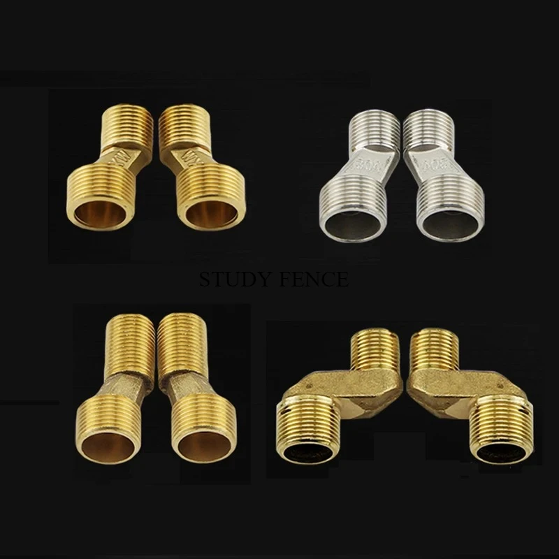 

2 шт., металлические резьбовые соединения для труб, подходят для соединителей смесителей для душа, аксессуары для бытовой техники, принадлежности для ванной комнаты