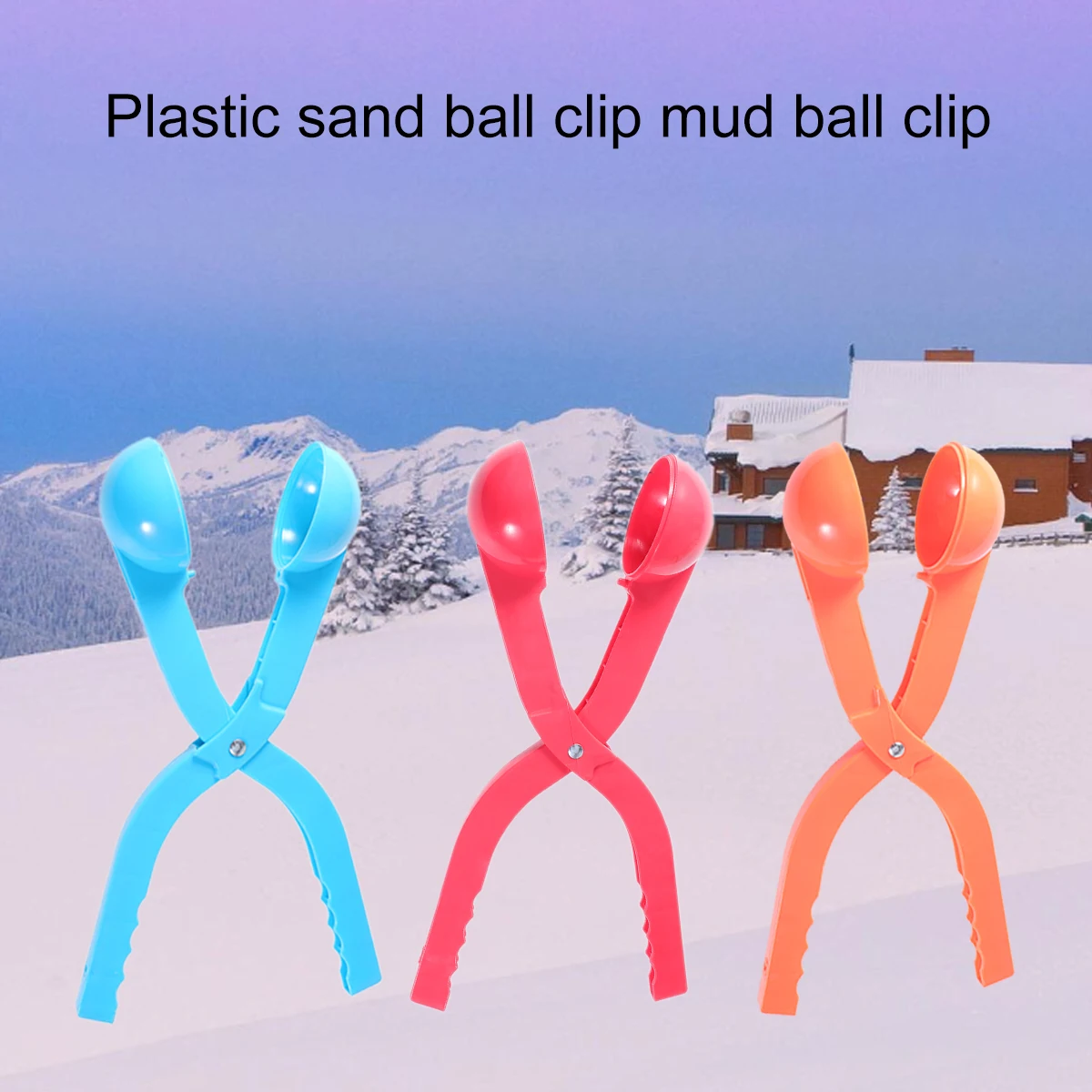 3 Pcs Sand Ball Clamp Mud Snow Toy Toy Plastic Winter Fun Family Games Toys Beach Toys