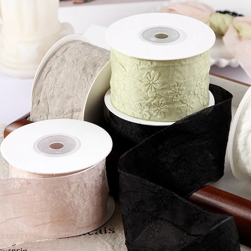 

Kewgarden 25 мм 50 мм 1 "2" цветочная жаккардовая лента DIY банты для волос аксессуары сделать шляпа одежда швейные поделки ручной работы 10 ярдов