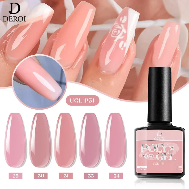 New Clear Building smalto per unghie Nude Pink Milk White Gel ad estensione rapida Gel per unghie semipermanente in gomma UV per Nail Art