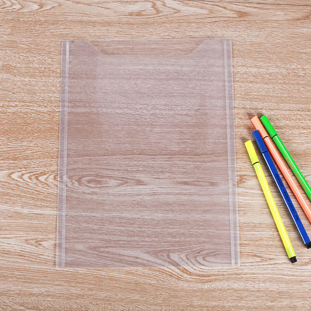 

10Pcs A4 Clear File Folder Plastic Document Bag Portable Paper Organizer Office Storage Holder Plastic File Folder