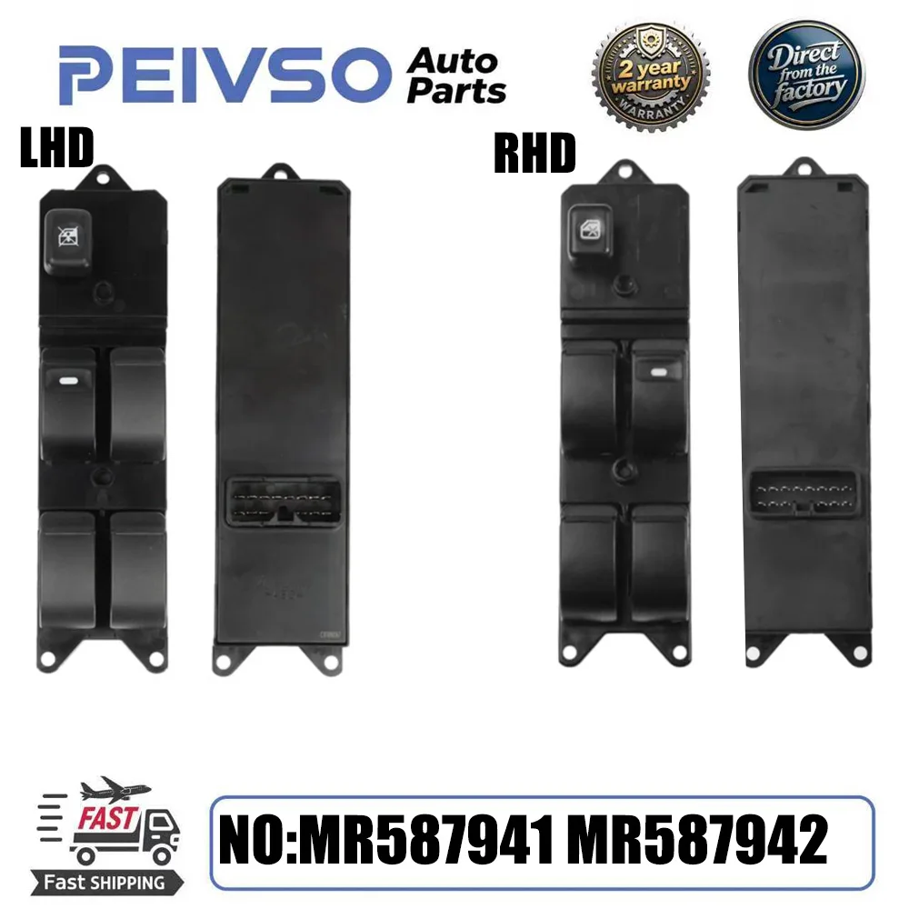MR587941 MR587942 Front Left And Right New Power Window Switch For Mitsubishi Lancer Pajero Montero L200 Grandis LHD/RHD