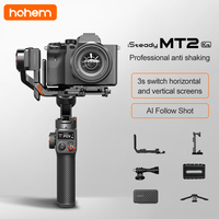 Hohem iSteady MT2 3 Axis Gimbal Stabilizer AI Handheld Stabilizer With Quick Release System&Magnetic Fill Light for Phone/Camera