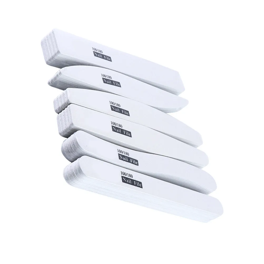 30Pcs Nail Files Professional Double Sided Emery Boards Nail Buffers for Smooth Shiny Natural Nails False Nails Extensions