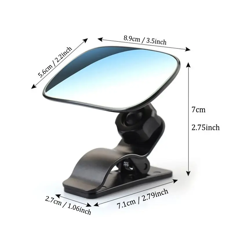 Car Baby Rearview Mirror Adjustable Reverse Blind Spot Facing Back Rear View Seat Convex Mirror Clip on Car or Truck Sun Visor