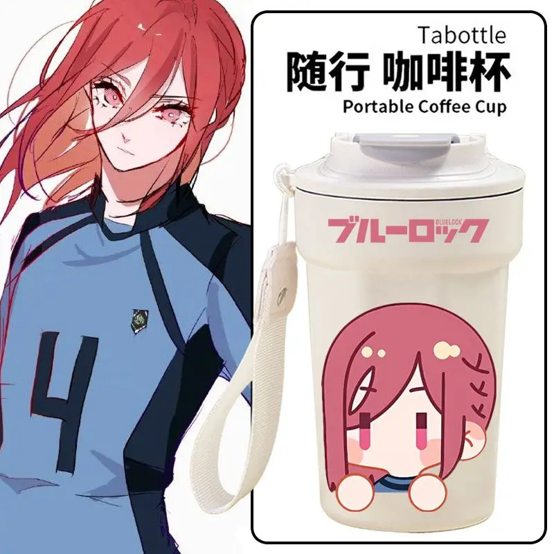 

Игра BLUE LOCK Anime Cos Reo Mikage Kunigami Rensuk Seishiro Nagi и т. д. Чашка-термос из нержавеющей стали унисекс Q версии 2025 года в подарок