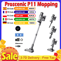 Proscenic P11 Mopping Cordless Vacuum Cleaner, 35Kpa Suction, 0.65L Dustbin, 5-Stage Filtration System, 2000mAh Battery