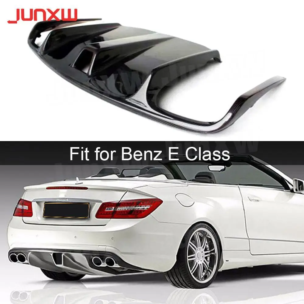 

For E Class Carbon Fiber Rear Lip Spoiler Bumper Diffuser For Benz W207 C207 Coupe E260 E300 E350 Sport 2009 - 2012 FRP Lip