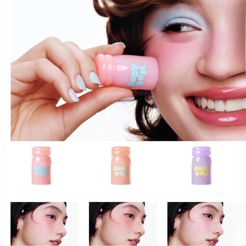 JudydoLLPowder Blusher Lotion Cream Color Rendering Shrinking Expanding Beautifying Nude Japanese Style Versatile Cute Makeup