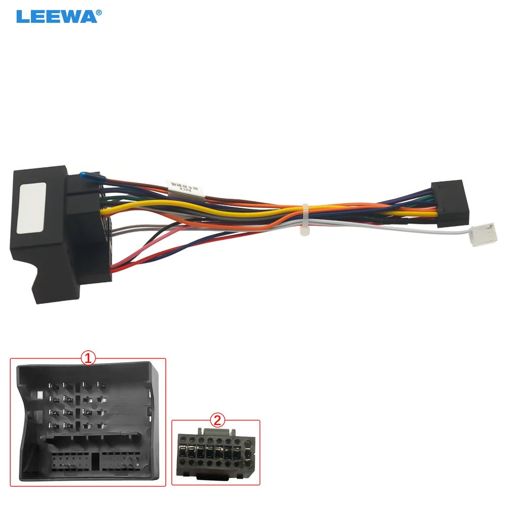 

LEEWA Car 16pin Power Cord Wiring Harness Adapter For Geely Borui (GC9) 2017 Auto Radio Installation Head Unit #CA3344