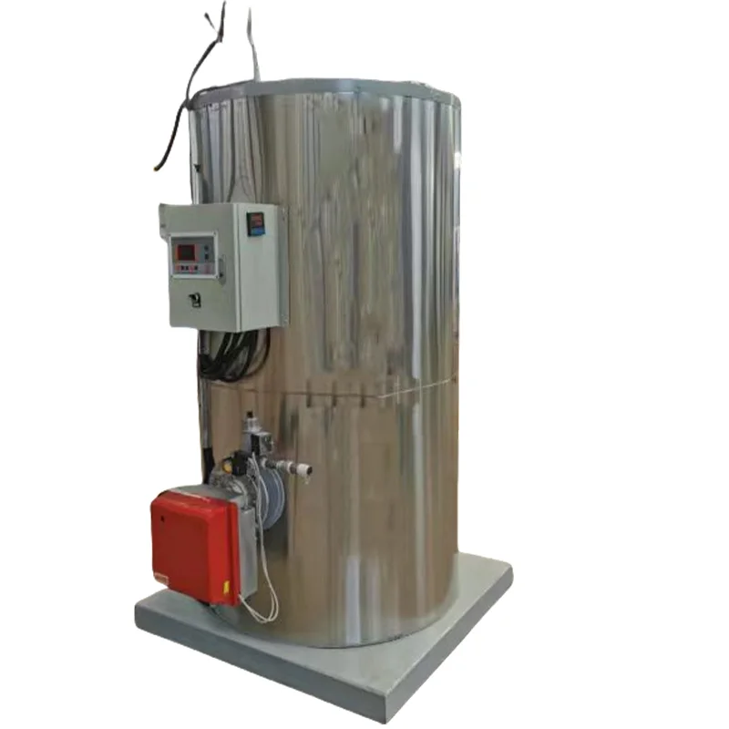 Mini caldera de vapor de leña de biomasa Vertical completamente automática, capacidad de 200-1000kg para uso Industrial, tubo de fuego para invernaderos