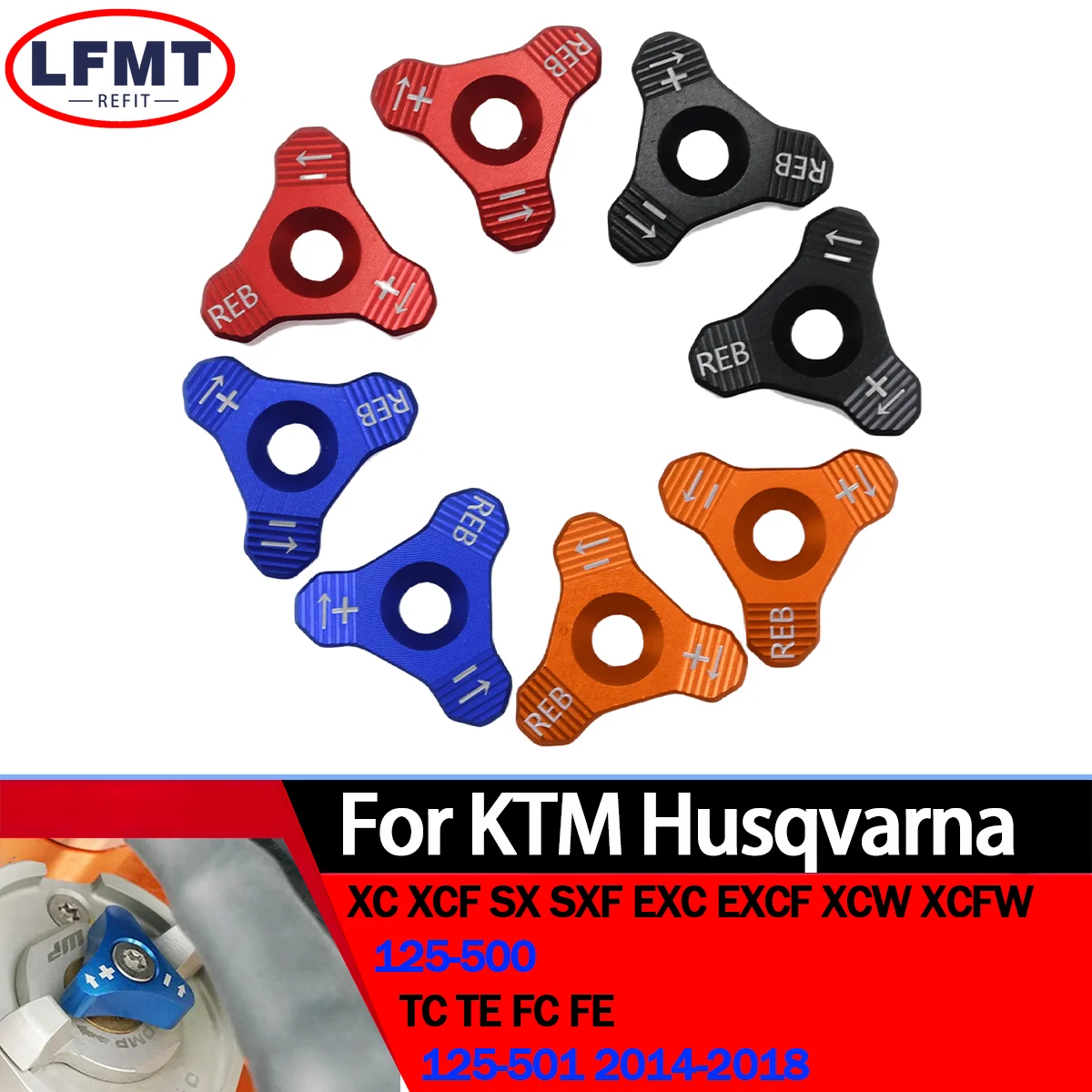 

48mm Front Shock Absorber Knob Adjuster For KTM 1050 1090 1190 EXC ECXF SX SXF XC XCW XCF XCWF Adventure Husaberg Husqvarna BETA