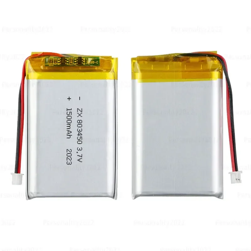 803450 Battery 1500mAh 2Lipo 3.7V Li-Polymer Rechargeable Batteries for Massage Instruments Gps Navigator Fingerprint Locks