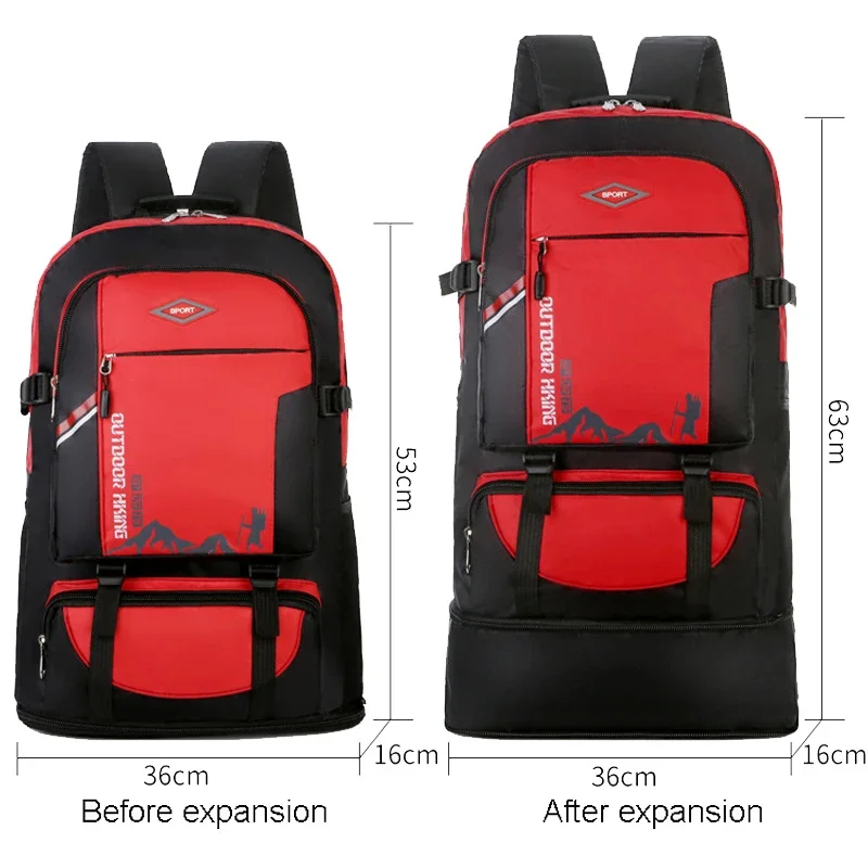 Men's High Capacity Outdoor Climbing Travel Sports Rucksack SchoolBag Camping Hiking Backpack For Male Female Women