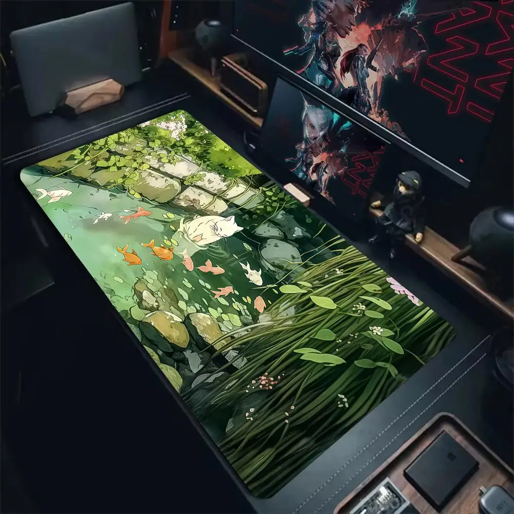 Unique Anime Summer Scenery Design Mouse Pad Desk Mat Gaming mats Non-Slip mouse carpet desk accessories Computer office mat