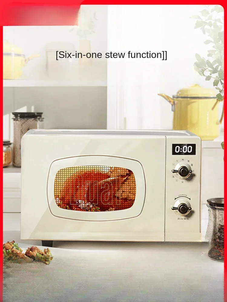 

220V Multifunctional micro steamer all-in-one home desktop small retro microwave oven oven mini