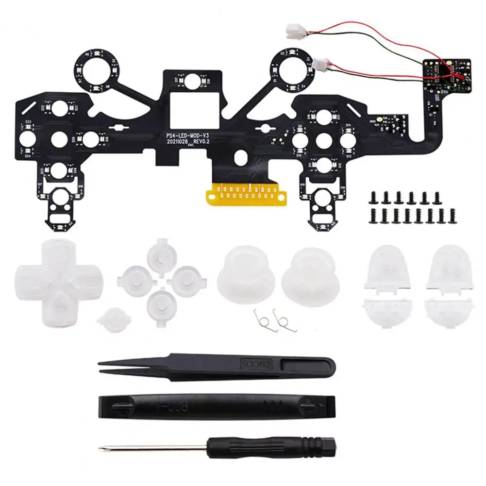 แผงไฟ LED สำหรับผู้เล่นเกม PS5บอร์ดไฟ ABS 19โหมดน้ำหนักเบาใช้งานได้จริง