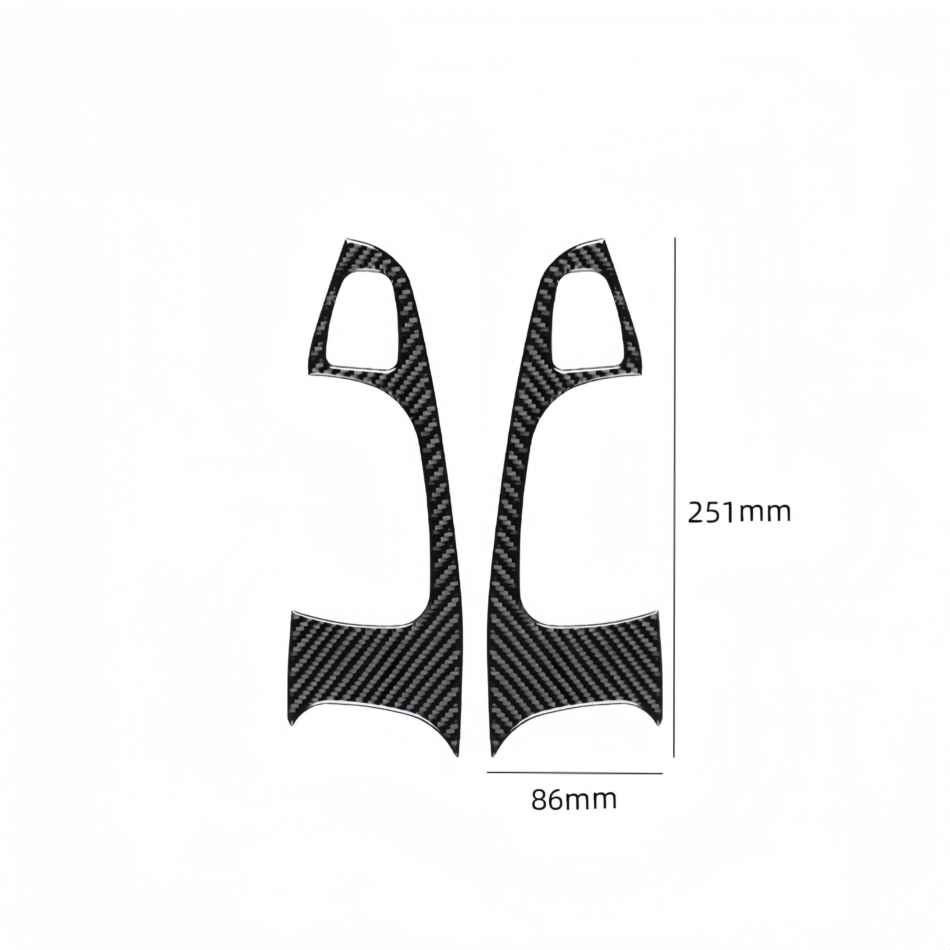 For BMW E46 Accessories 1998-2005 Carbon Fiber Interior Car Door Armrest Trim Cover Decoration Stickers Наклейка На Автомобиль