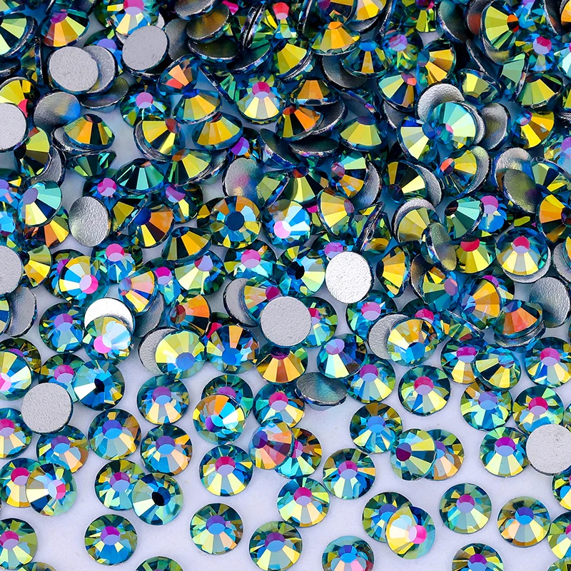 QIAO Kristall-Strasssteine, nicht heißklebend, flache Rückseite, SS6-SS30, Glitzer-Diamanten zum Aufkleben, Glitzersteine für Nagel-Make-up, Bastelarbeiten und Dekorationen – Detail 5