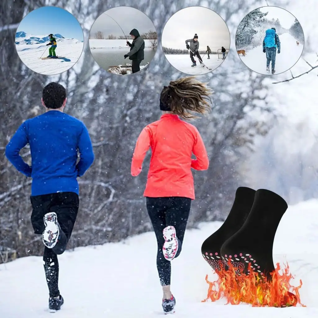 5 Pairs Self Heating Socks for Comfortable MEN'S AND WOMEN'S Warm Sports Socks