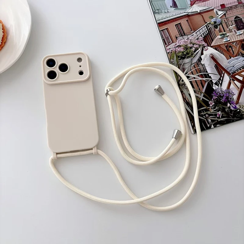 Für iPhone 18 Pro Max 13 14 15 16 17 Tragbare Bonbonfarbene Handyhülle mit Großem Fenster, Schultergurt und Stoßdämpfung – Detail 20