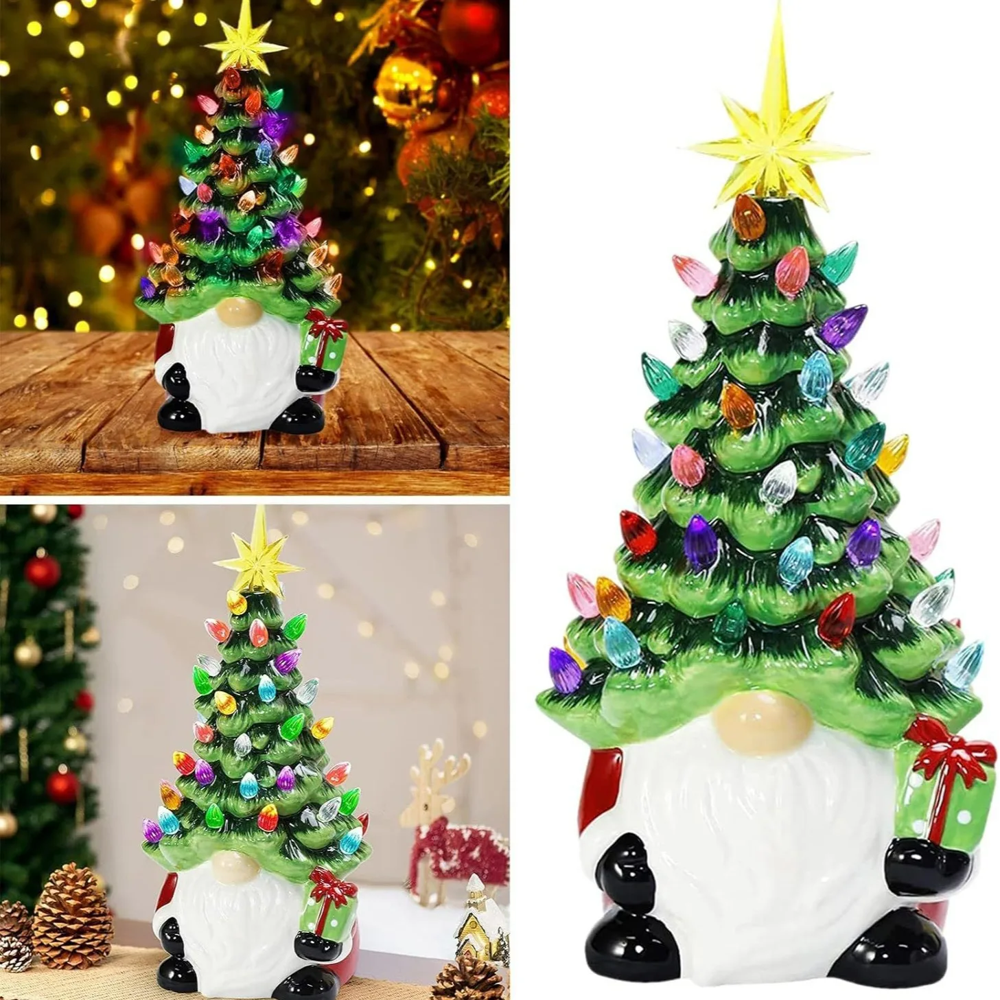 New Christmas Tree Luminous Desktop Decoration Creative Home Atmosphere Craft Decoration Simulation Simplicity